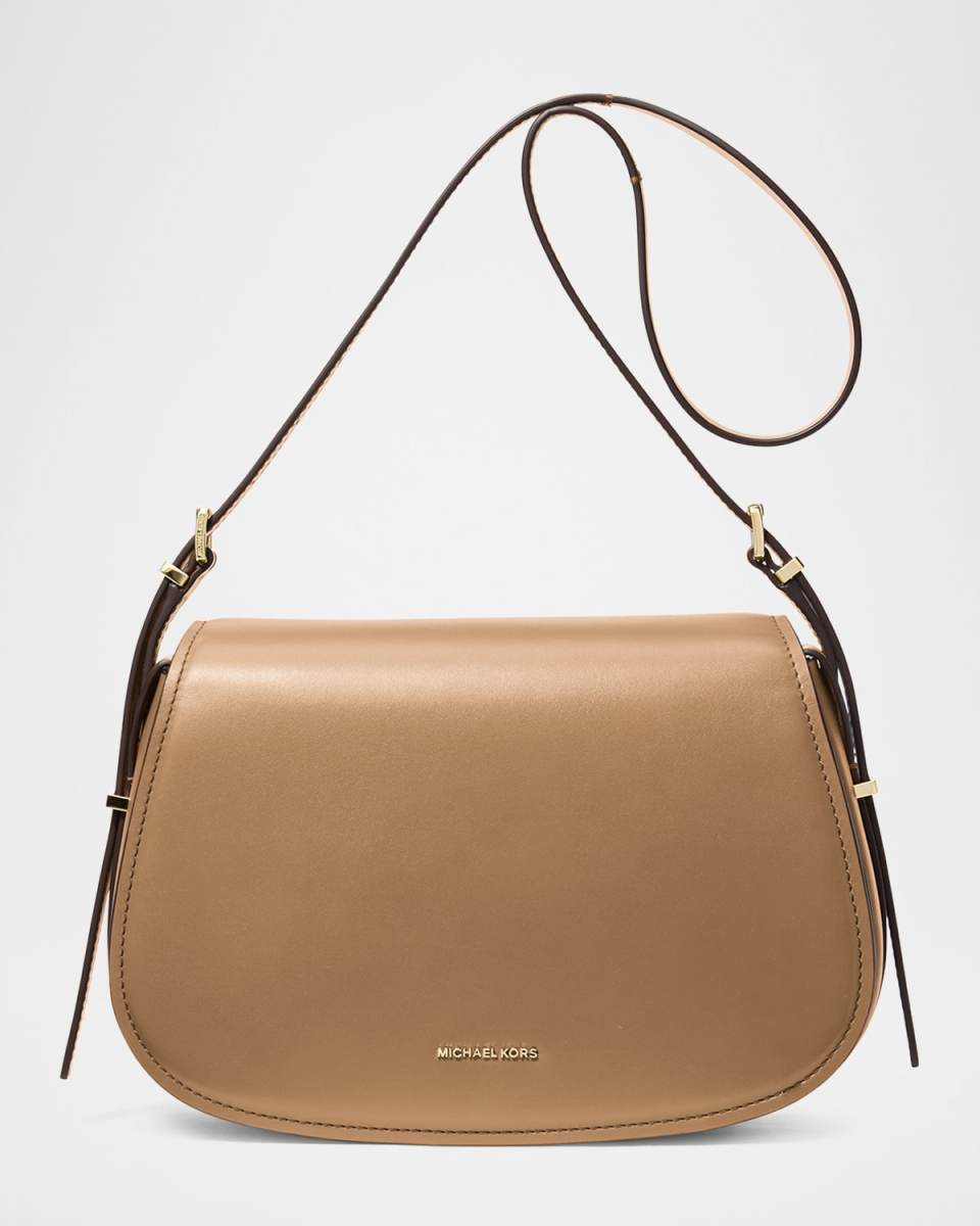 Lydia Medium Flap Leather Crossbody Bag